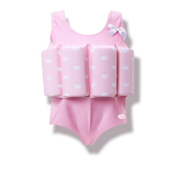 One Piece Pink Floatation Swimsuit for Little Girls, NWT - Picture 1 of 7